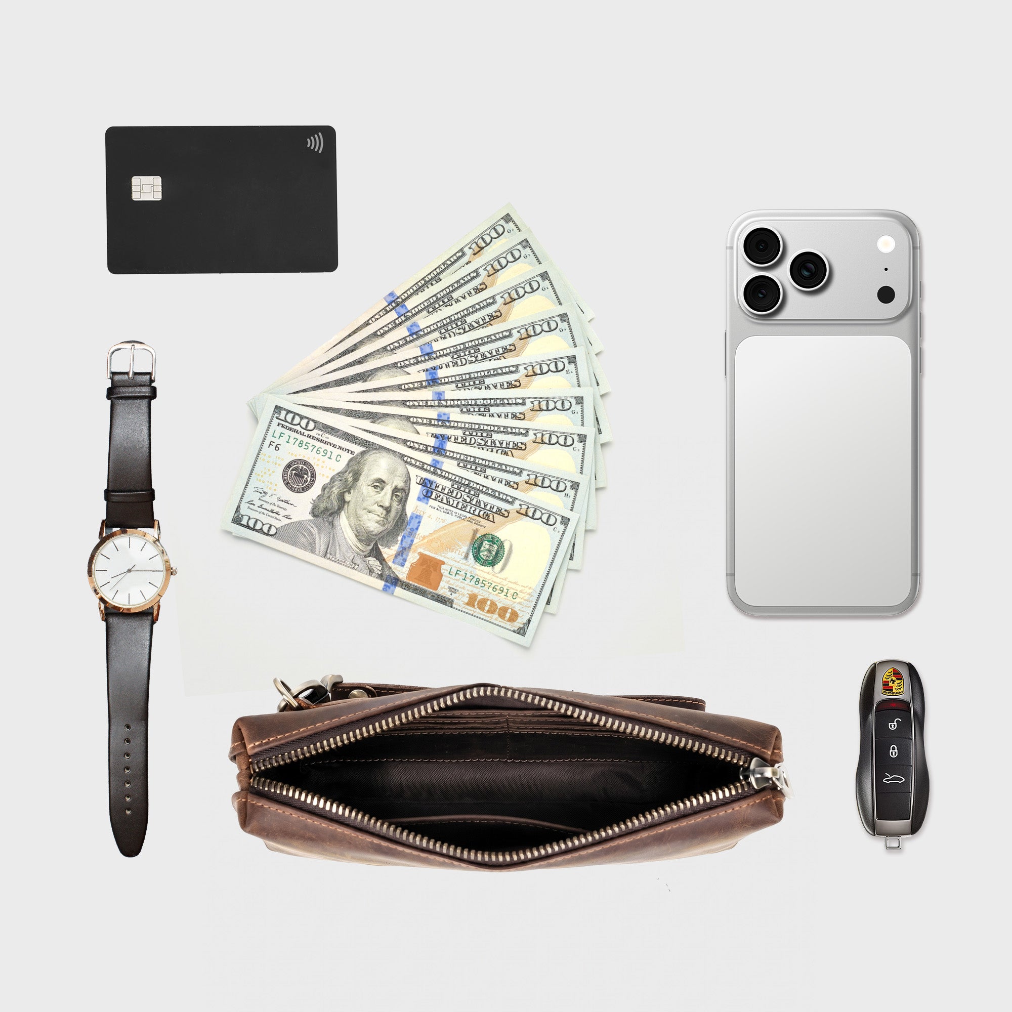 Wells – Leather Clutch