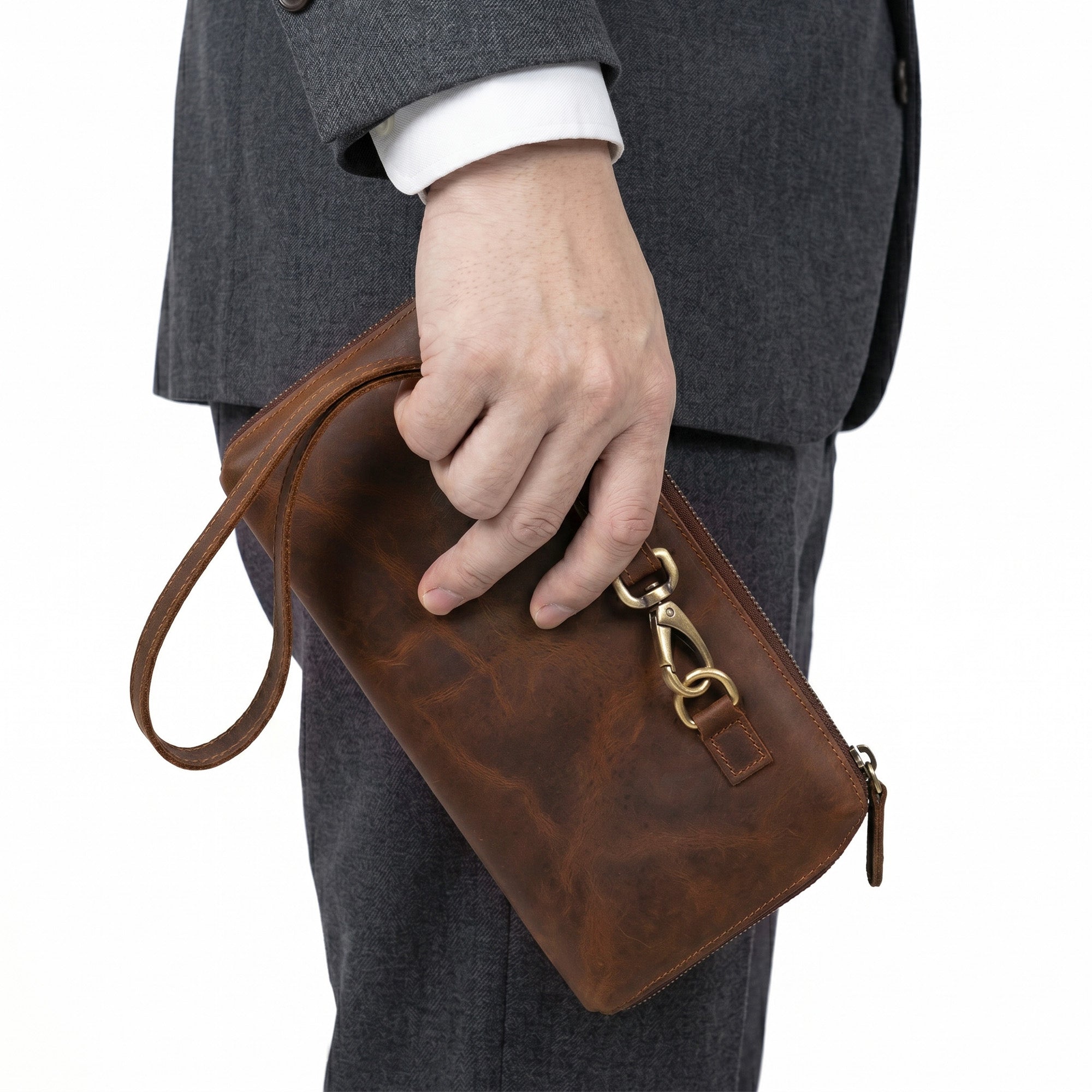 Wells – Leather Clutch