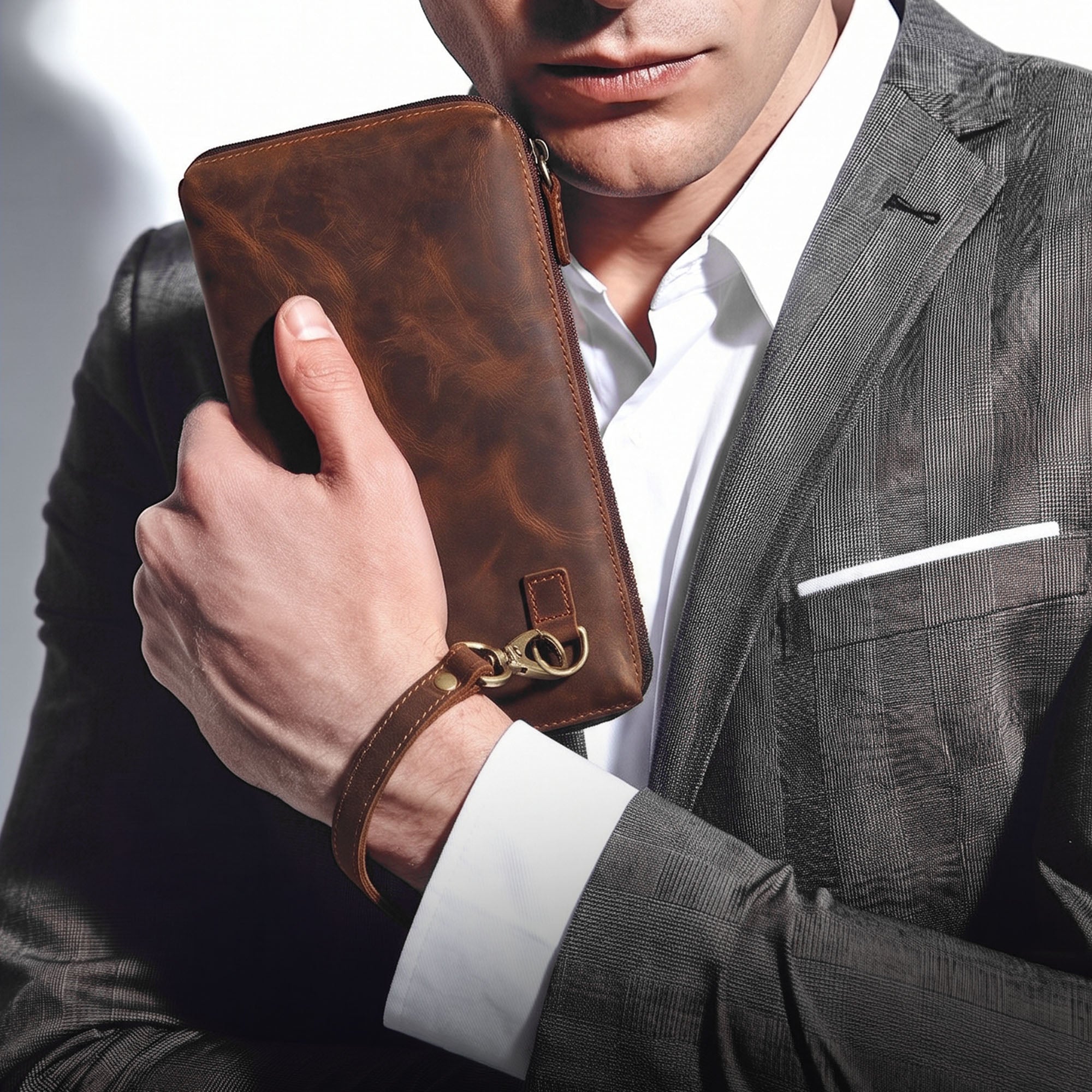 Wells – Leather Clutch